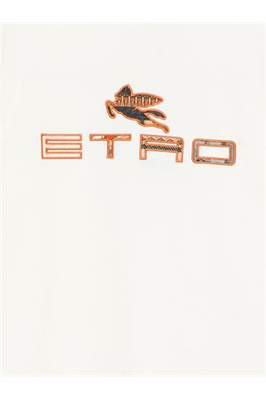 white cotton t-shirt ETRO KIDS | GY8P71Z3672102